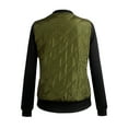 thumbnail image 3 of IROINNID Women's Casual Short Jacket Solid Color Zip Up Long Sleeve Comfy Outwear, Army Green, 3 of 3