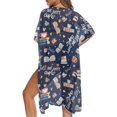 thumbnail image 5 of HELLHERO Breathable Bathing Suit Cover Up for Beach High Quality Fabrics Short Sleeve Long Kimono Swimsuit Cover Up Just One More Chapte, 5 of 6