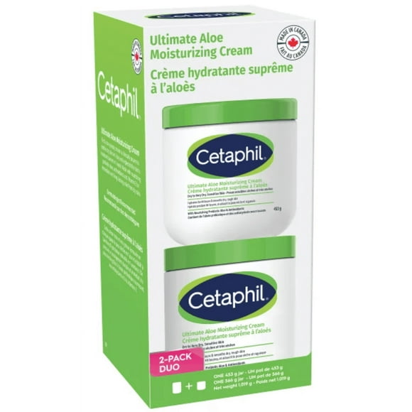 Cetaphil Ultimate Aloe Moisturizing Cream, 566 g and 453 g