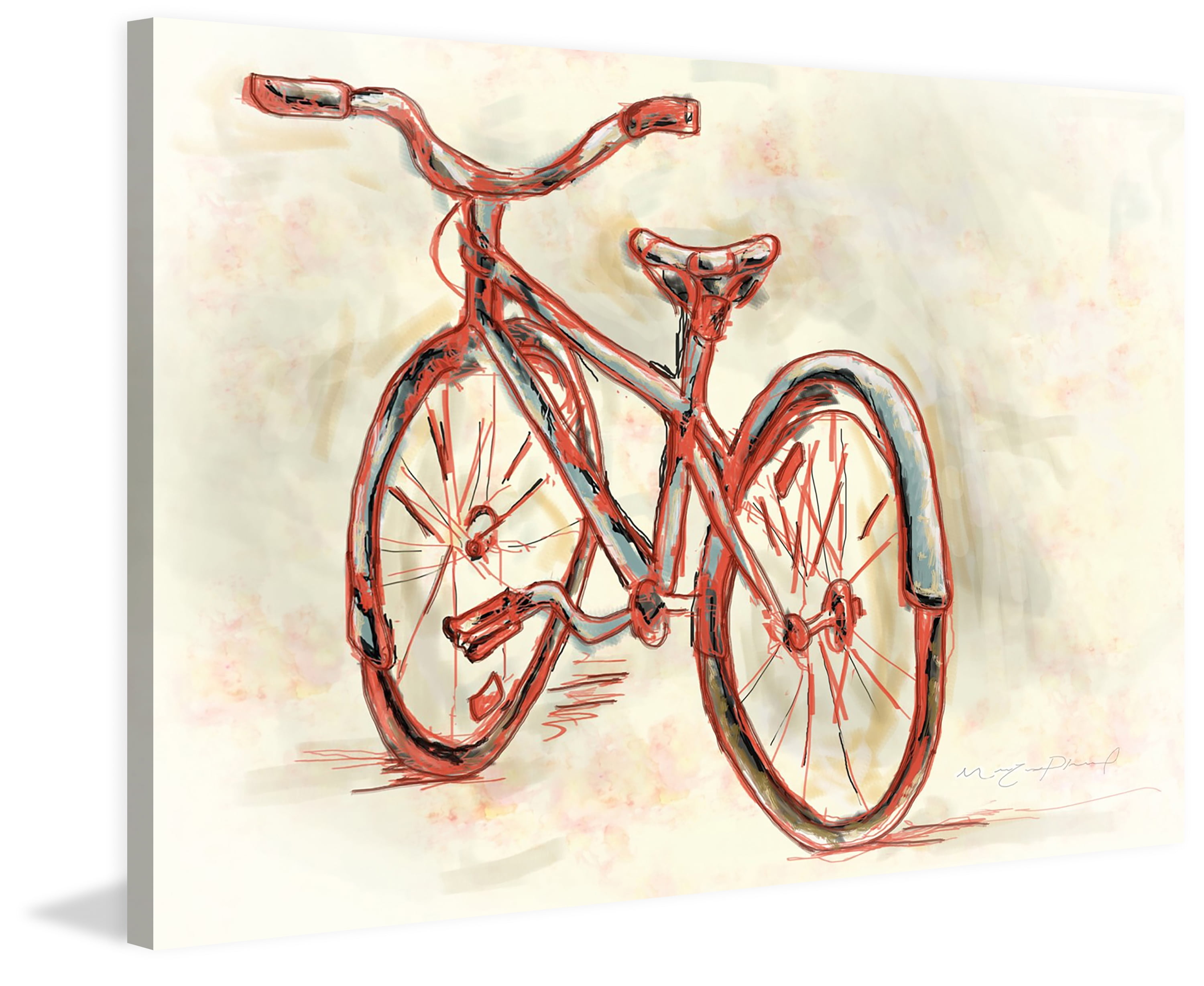 "Velo" Painting Print on Wrapped Canvas