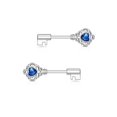 thumbnail image 2 of Nipple Ring Key Design 14G Nipple Barbell with Opalite Gem, 2 of 7