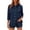 *Sky Blue, variant on ClodeEU Womens's V Neck Collared 3/4 Sleeve Button Up Shirt,Casual Solid Loose Blouse Pink,Womens Plus L