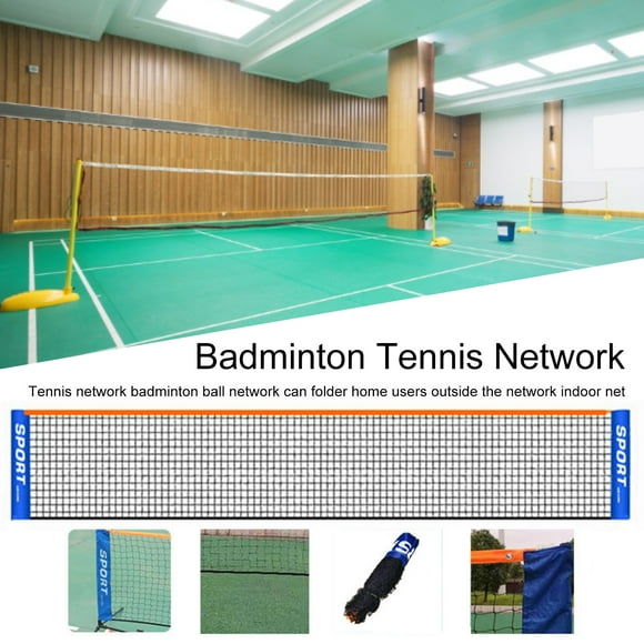 Sportteer Badminton Net Tennis Sport Net Badminton Net Stretch Hem Wear-resistant Portable Volleyball Tennis Net Outdoor Sports Equipment