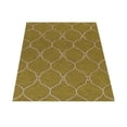 thumbnail image 3 of Rugsotic Carpets Hand Tufted Wool Eco-Friendly 4'x6' Area Rugs Rectangle Green Beige Geometric Modern High Pile Thick Handmade Anti Skid Indoor Rug for Living Room, Bedroom K01004, 3 of 5