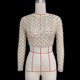 thumbnail image 3 of Top De Malla Transparente Señoras Beach Cover Up Blusa de manga larga Cami Top Streetwear Suit (Oro S) Kuymtek para Mujer oro T L, 3 of 8