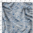 thumbnail image 3 of Soimoi Pure Silk Blue Fabric By the Yard - 42 Inch Wide - Animal Skin Fabric - Fierce and Exotic Textile for Fashion and Home Printed Fabric, 3 of 6