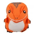 thumbnail image 1 of Mochila de dinosaurio 3D para niños, mochilas para niños, mochila pequeña para guardería, color naranja, 1 of 3