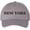 Grey, variant on New York Embroidered Dad Hat | NYC Fashion Urban Snapback Adjustable Cap for Men & Women (Green)