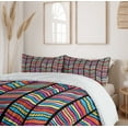 thumbnail image 6 of Ambesonne Abstract Duvet Cover Sets, Colorful Rainbow Leaf, 2-King, Multicolor, 6 of 7