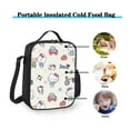 thumbnail image 5 of Hello kitty Lunch Bag Unisex Lunch Box, Reusable Lunch Tote Meal Prep Container Portable Leakproof Insulated Cooler Bag Food Tote for Work Office Picnic Beach Travel, 5 of 5
