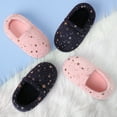 thumbnail image 2 of HOMEHOT Slippers for Girls Boys Memory Foam Bedroom Shoes Non-slip Rubber Sole Indoor Outdoor Pink Size 11-12 Female, 2 of 2