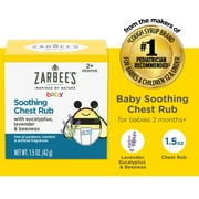 Zarbee's Baby Soothing Chest Rub, Eucalyptus, Lavender, 1.5 oz