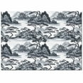 thumbnail image 2 of Area Rugs Indoor Non-Slip Rectangle Rug 2x3 Ft Chinese Style Retro Mountains and Rivers Plant Rug Rubber Backing Floor Mats Non Shedding Home Decor Carpet for Entryway Living Room, 2 of 8