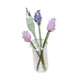 thumbnail image 3 of Jarrón con ramo de flores de cristal, figuras coleccionables, regalo para esposa y hermana Lavanda, 3 of 9