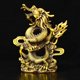 thumbnail image 1 of Xiao Hua Estatua de dragón de latón Feng Shui chino, escultura para decoración del hogar, oficina, mesa, adornos para riqueza y éxito, regalos de buena suerte, estilo C, grande, 1 of 5