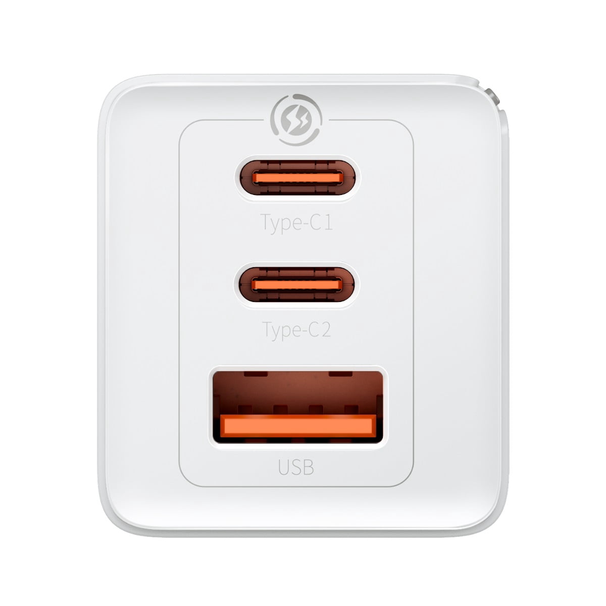 Baseus 65W USB C Fast Charger With Usb C Cable, Compact Gan Charger Block, White