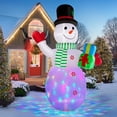 thumbnail image 2 of Muñeco de nieve inflable de Navidad BrdJade de 3,7 m con luces LED, 2 of 8
