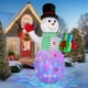 thumbnail image 2 of Muñeco de nieve inflable de Navidad BrdJade de 3,7 m con luces LED, 2 of 8