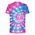 thumbnail image 6 of CFLVAEK Mens T Shirts Graphic Tees Fashion Tie Dye Tshirts Big and Tall Round Neck Tshirt Casual Summer Short Sleeve T Shirt Hot Pink XXXXL, 6 of 6