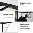 thumbnail image 6 of YIGOBUY Metal Loft Bed Twin Size with Desk, Loft Bed with Charging Station & RGB LED Lights, Safety Guard, Ladder & 5 Metal Hook, Space Saving, Noise Free, 6 of 7