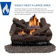 thumbnail image 3 of Duluth Forge Ventless Natural Gas Log Set - 18 in. Stacked Oak, 30,000 BTU, Remote Control - Model# DLS-N18R-2, 3 of 5
