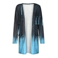 thumbnail image 4 of DDAPJ pyju Lightweight Cardigans for Women 2025 Fall Fashion,Open Front Long Sleeve Drape Cardigan Marble Print Casual Kimono Tops Loose Comfy Medium Length Thin Coat with Pockets, 4 of 5