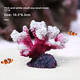 thumbnail image 3 of Decoración de paisaje de arrecife de coral artificial Adorno de acuario de agua de mar Formación rocosa de montaña falsa Casa de buceo Árbol de algas marinas, 3 of 5