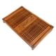 thumbnail image 5 of Tea Talent Tipo Depósito Y Drenaje Bandeja De Té De Maciza Caja De Bandeja Para Servir Mesa De Té Gongfu, 21,2 X 13,4 X 2,36 Pulgadas Con Cuatro Esquinas Piezas De Cobre, 5 of 7