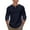 Navy, variant on Men's Henley Long Sleeve Shirts Waffle Button up T-Shirt Lightweight Thermal Undershirts Navy L