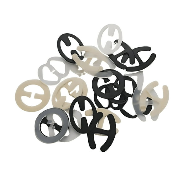 DESIGNICE 16Pcs Bra Clips Anti-Slip Clear Bra Straps Invisible Magic Clasp Bra Strap Holders for Slipping