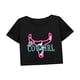 thumbnail image 5 of Camiseta corta para mujer, clásica, de verano, con cuello redondo, para vacaciones, mochilero, uso diario L, 5 of 7
