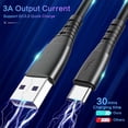 thumbnail image 3 of EIGTHTAIL USB Charging Cable Spring Coiled USB To Type C Extension Cord Fast Charging Cable Type C Charge Cable for Tablet Phones Laptop, 3 of 8