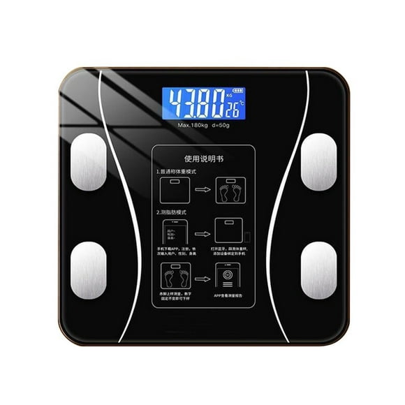Smart Scale With Wireless Connection Body Weight And Body Weight BMI Body Fat Muscle Mass Water Weight Battery Type