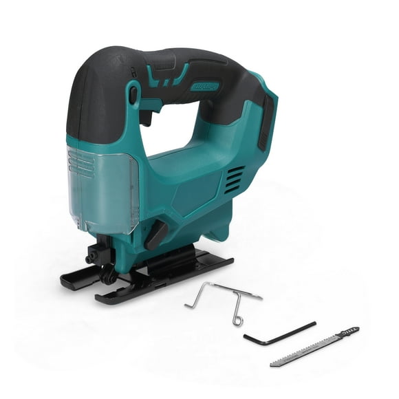 Cordless Jigsaw Adjustable Speed Portable Multi-Function Outdoor Electric Jigsaw Metal and Wood Jigsaw Woodworking Power Tool