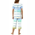 thumbnail image 4 of Tnhcen Short Sleeve Capri Pants with Pockets Fashionable 2-Piece Women's Print Summer Pajama Set S-3XL, 4 of 6