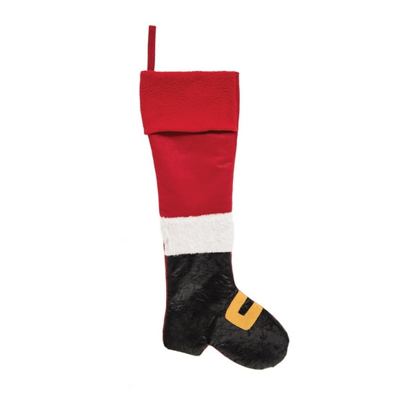 Santa Boot Christmas Hanging Stocking