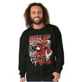 thumbnail image 4 of Athlete Popeye Step Up Your Game Men's Crewneck Sweatshirt Brisco Brands S, 4 of 6