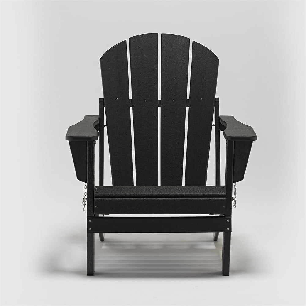 Folding Adirondack Chair HDPE Outdoor Weather Resistant for Backyard