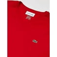 thumbnail image 4 of Lacoste Red Short Sleeve Pima Cotton V-Neck Jersey T-Shirt - 3/S, 4 of 4