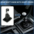 thumbnail image 2 of Perilla de cambio manual de 6 velocidades Unique Bargains con cubierta, palanca de cambio para VW Golf MK7 GTI GTD 2013-2018, plástico, cuero sintético, negro, blanco, 1 Pc, 2 of 6