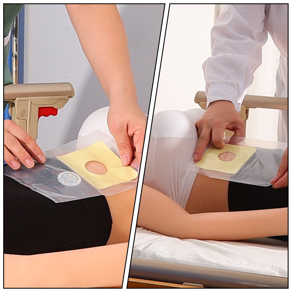 60pcs Disposable Ostomy Bags Transparent Drainable Colostomy Bags for Patients AB