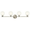 thumbnail image 5 of 55173PN Kichler Lighting Benno - 20W 4 LED Bath Vanity In Industrial Style-8.75 Inches Tall and 34 Inches Wide-Polished Nickel Finish, 5 of 6