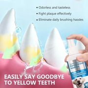 Pet Dog Dental Care Spray, Breath Freshener Dog Teeth Cleaning Spray for Bad Breath, Reduce Plaque & Tartar, No Brushing