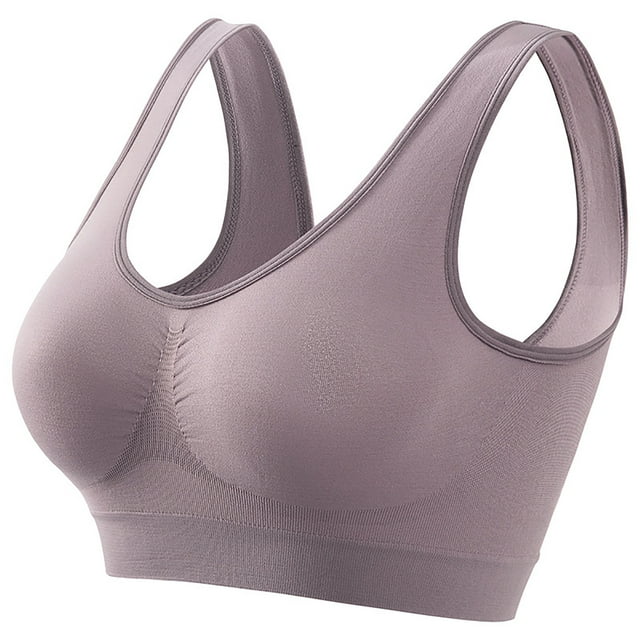 Timegard Bras for Women Plus Size Wireless Full Support Liftup Adjustable Strap Ruched Everyday Bra