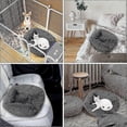 thumbnail image 4 of 2026 Plush Donut Dog Bed, Square Dog Bed Calming Pet Dog Bed, Anti Anxiety Cat Dog Bed Cuddler, 4 of 5