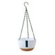 thumbnail image 2 of Maceta colgante blanca con riego automático | Absorción automática de agua para plantas de interior y exterior | Maceta de plástico para balcón, patio y decoración del hogar | 20,3 x 12,5 cm, 2 of 6