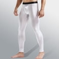 thumbnail image 1 of Mikilon Men Solid Casual Tight Base Breathable Mid Waist Keep Warm Ankle-Length Pants, 1 of 5
