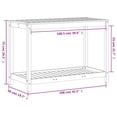 thumbnail image 2 of vidaXL Potting Table Natural Pine Solid Pine Wood Potting Table, 2 of 6