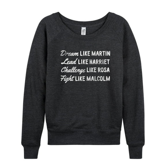 Instant Message - Dream Like Martin - Ladies French Terry Long Sleeve Shirt