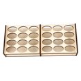 thumbnail image 2 of Soporte De Estante De Almacenamiento De Pintura En Rack De Madera Para Herramienta De Pintura De Arte DIY 24 Agujeros Sunnimix Soporte para bastidor de botellas de pintura, 2 of 8